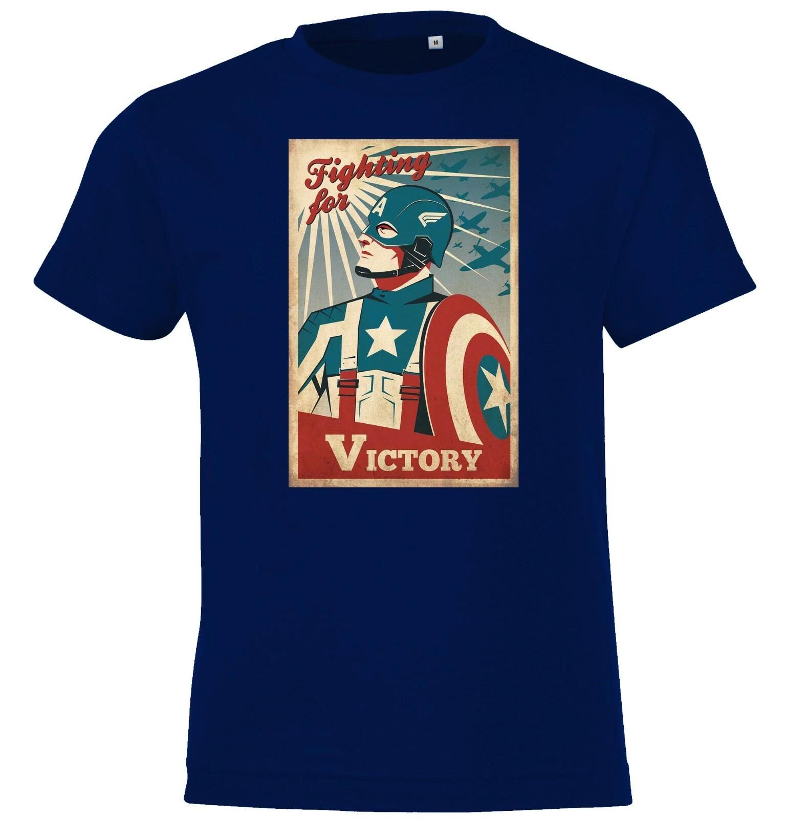 Youth Designz Captain America Victory Kids kids boys T-Shirt Logo Thor Hulk Ironman Fun 150