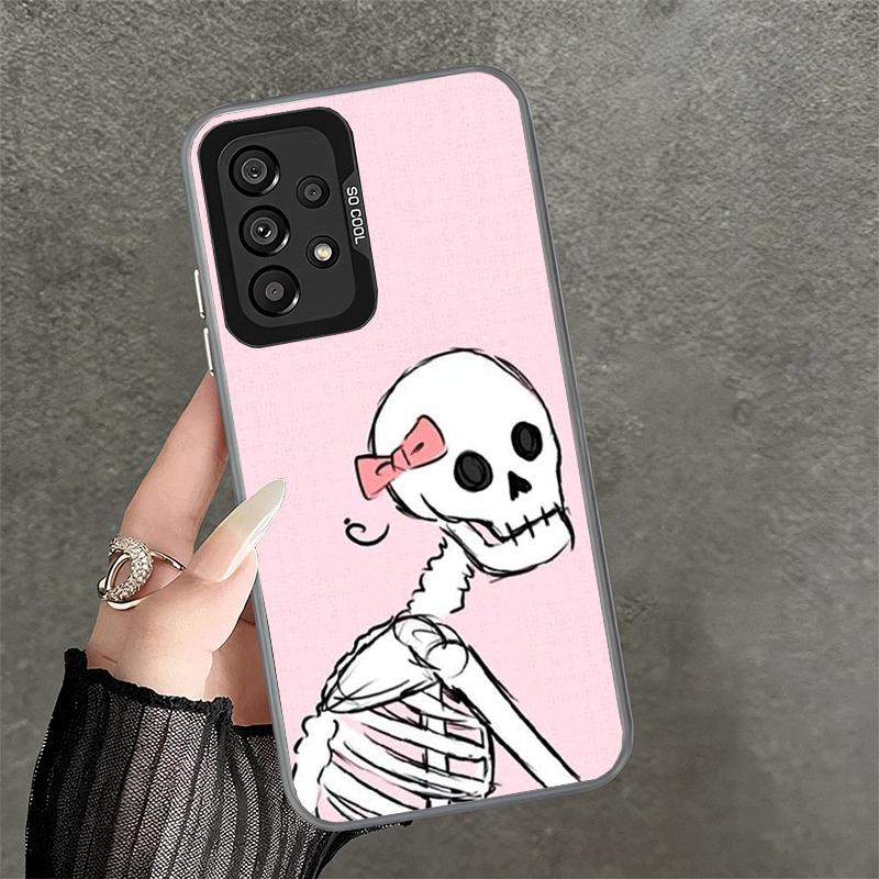 

Pink Style Skull Witch Shockproof Phone Case for Samsung A17 A16 A15 A14 A37 A57 A36 A56 A26 A35 A55 A25 A34 A54 A24 A13 A23 A33 Samsung A25