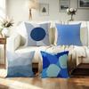 Beauty Blue Geometric Pillow Cover For Bedroom Room And Living Room Sofa Decorative Cushion Cover