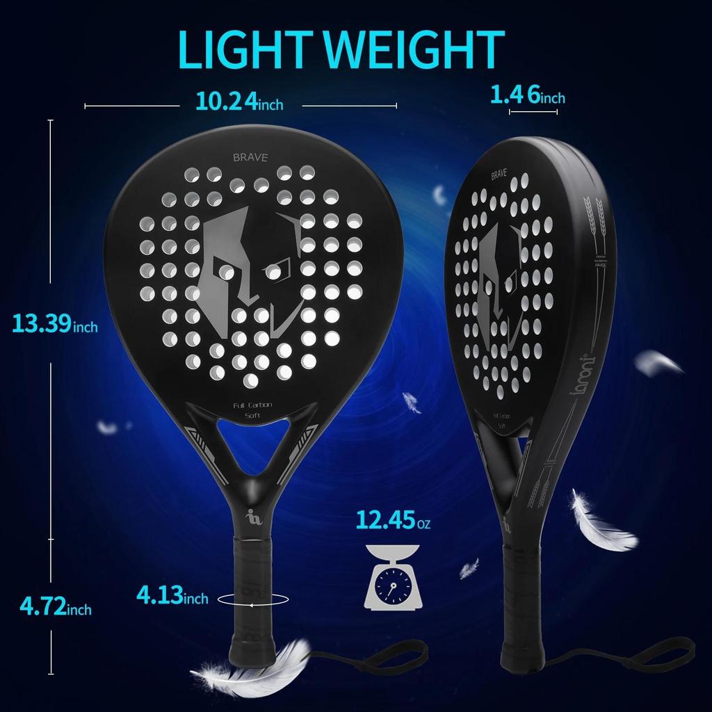 Padel 670 Tenisové rakety, Rakety na paddle tenis z uhlíkových vlákien s jadrom z peny EVA Memory Flex, Ľahká raketa na paddle pre Pop tenis
