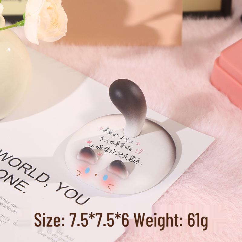 

Cute Cat Phone Holder & Desktop Ornament - Mid-Autumn Festival Gift for Girls, Office Desk Mood Stabilizer As shown