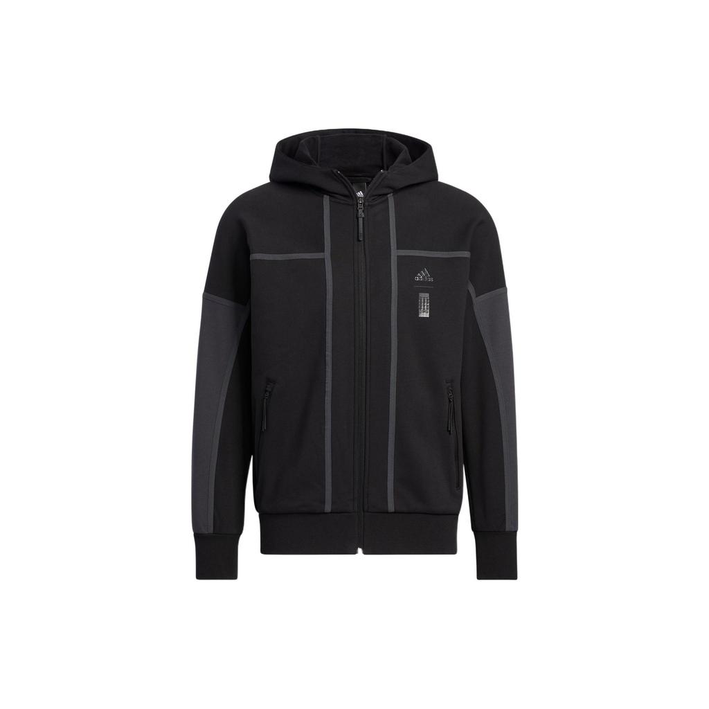 adidas Jackets Men's Black Hooded Moderate Other HN8974
