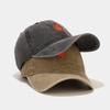 European and American New Maple Leaf Washed Retro Baseball Caps, Men's and Women's Trend Curved Brim Hats, Outdoor Travel Sunscreen Visors
