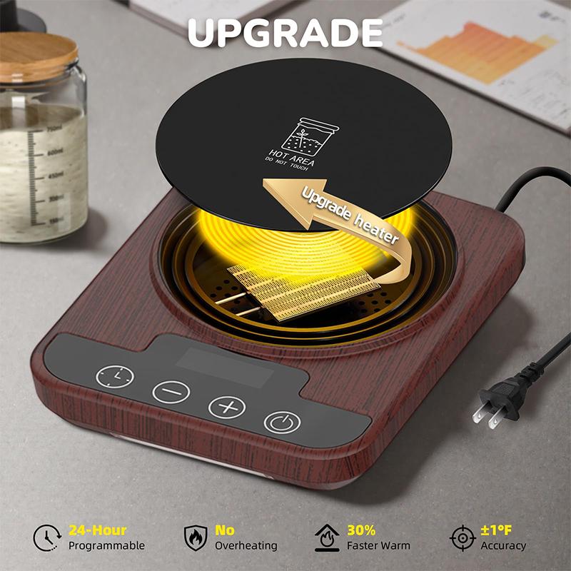 Electric Coffee Mug Warmer with Adjustable Temperature Smart Cup Heater for Milk Tea Office Desk Home Use