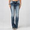 Ladies' Jeans Trend Casual Fashion Elastic Embroidery Heavy Washing Water Elastic Denim Pants