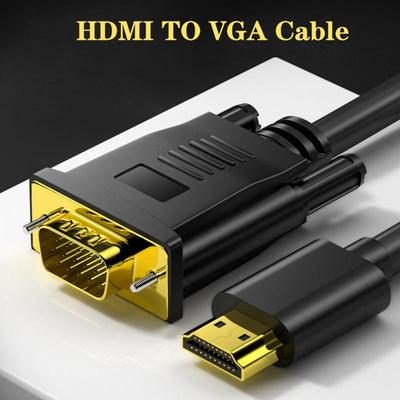 Hd 1080p High-Speed-HDMI-kompatibler Stecker auf VGA-Stecker-Kabel-Konverter-Adapter, Einweg für DVD-HDTV-PC