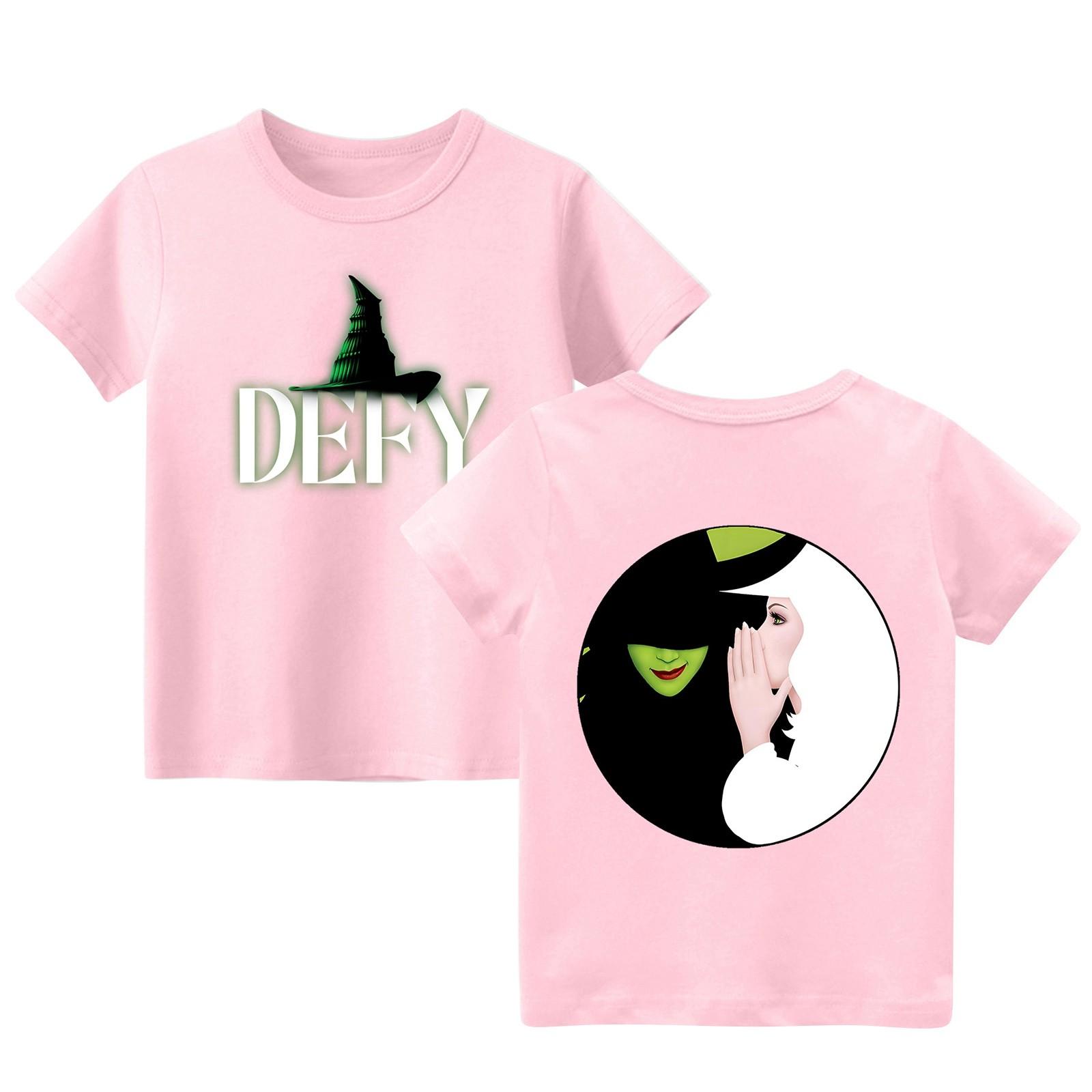 

Мальчики и девочки мода повседневный воротник принтованный короткий рукав топ 160 розовый