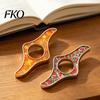 Anti-bend Page Holder Book Holder, Glitter Thumb Ring for Reading, One Hand Reading Tool Metal Opener Accessory Students Readers Crushed Stone
