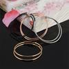 1 pair Women Rounded Big Earrings Spring Clip On Nose Ring Hoop Lip Ring Helix Ring Hoop Fake Ear Ring Accessories