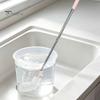 Effortless Cleaning Tool for Mineral Water Barrels Extra Long Stainless Steel Bucket Brush, Flexible High Density Bristle Curved Head Scrubber Narrow