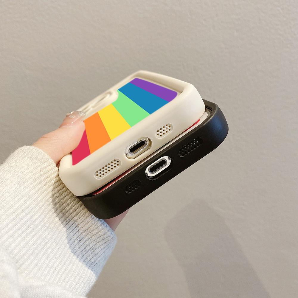 Ae93 Rainbow Art Design Protective Phone Cases for iPhone 13 14 15 Pro Max XR infinix Hot 40i 30i Tecno Camon 30 20 Pro Angel Eyes TPU Back Cover