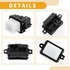 HVAC Blower Motor Resistor No.13598090 Heater Blower Resistor for Buick Enclave 13-20 for Jeep Grand Cherokee 11-13 for Chrysler 300 Metal ABS Black