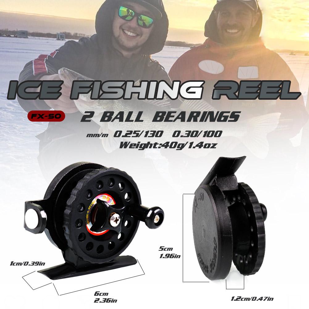 Carretilhas de pesca no gelo Pesca de inverno Ultra leve carretel suave equipamento de pesca de plástico rígido para pesca no gelo