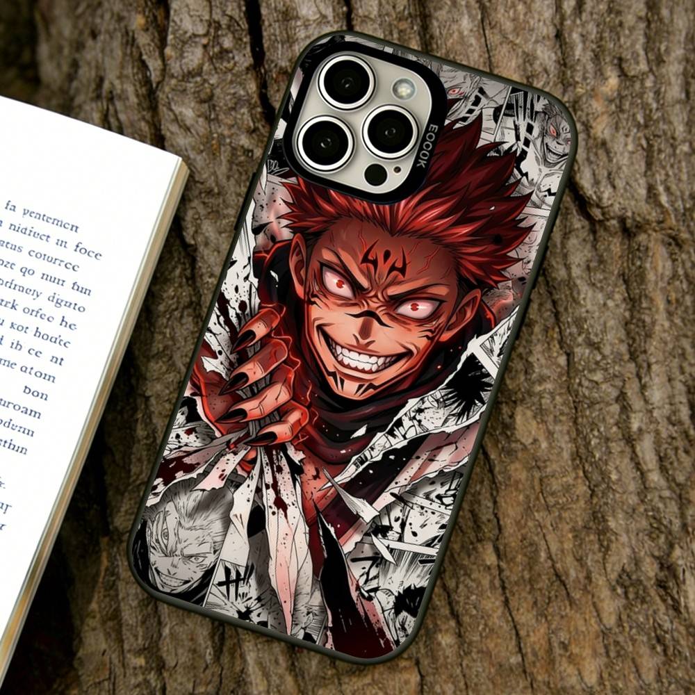 Etui na telefon Sukuna do iPhone 17,16,15,14,13,12,11 Plus,Pro Max,XS,Kolorowe posrebrzane wewnętrzne etui