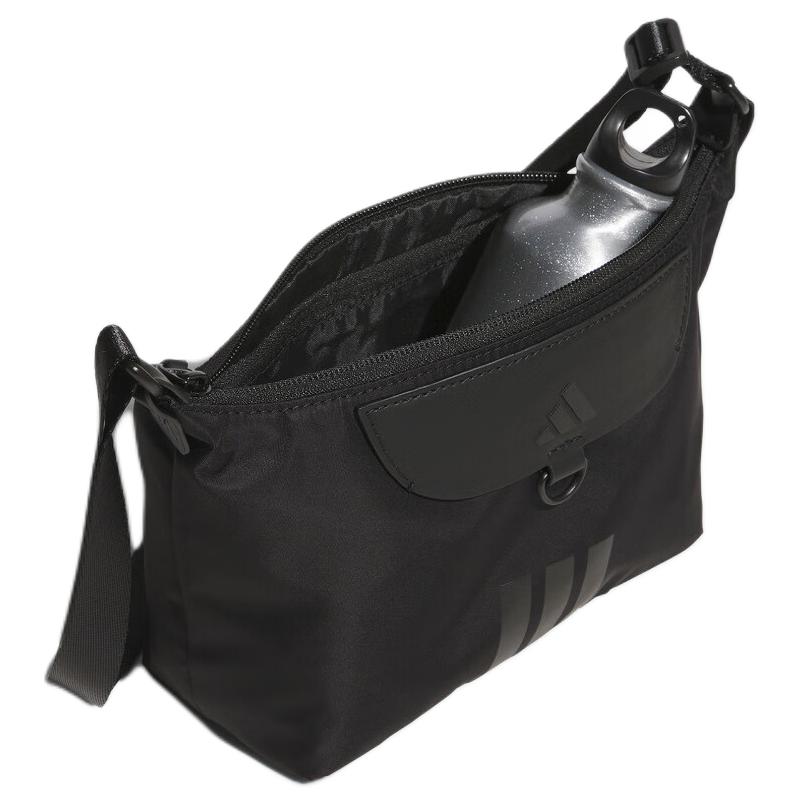 adidas Geantă de umăr din poliamidă reciclată Mică pentru femei Negru KT0848