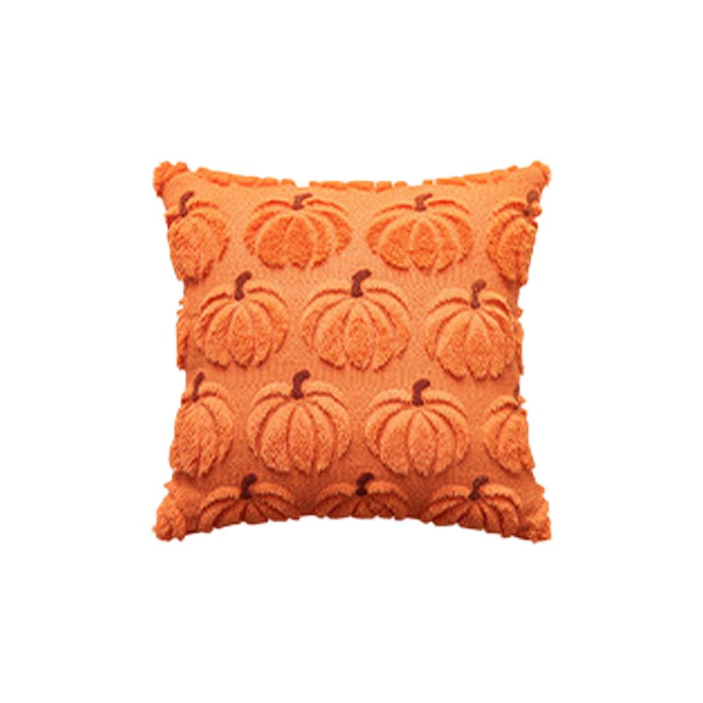 Pumpkin Fall Pillow Covers Halloween Throw Pillow Cover Couch Cushion Case Plush Pillow Cushion Cover for Halloween Decoration