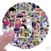 50Pcs/Set Teen Titans Go Stickers DIY Fashion Waterproof Doodle Decals Stickers
