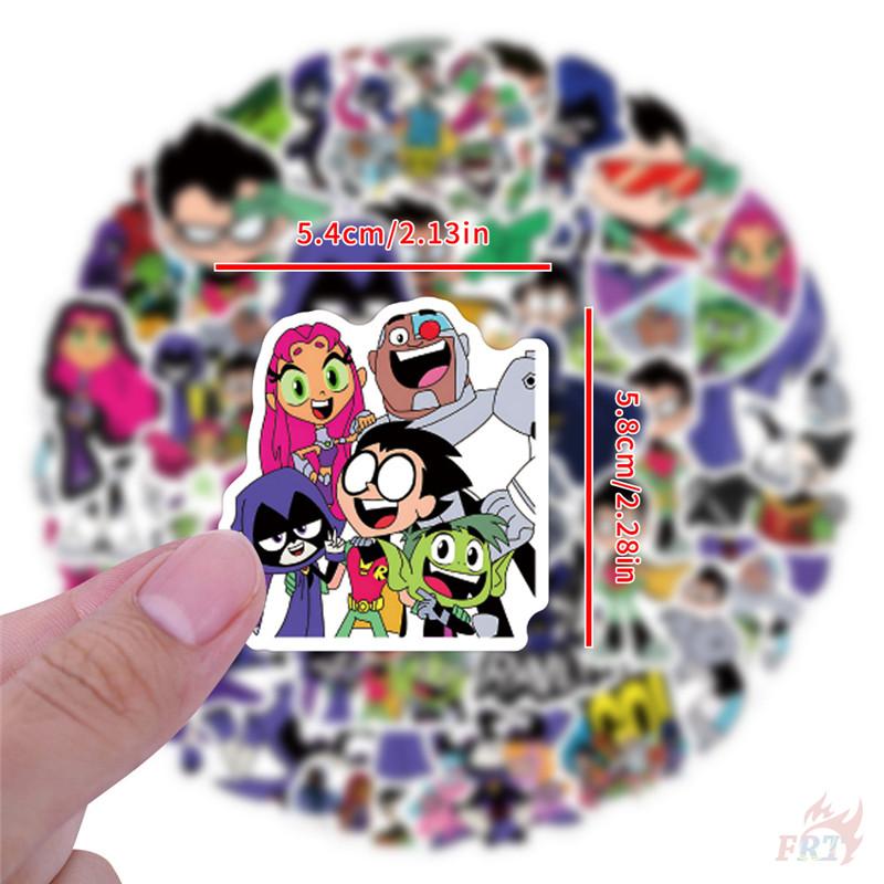 50Pcs/Set Teen Titans Go Stickers DIY Fashion Waterproof Doodle Decals Stickers