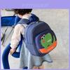 Entzückender Leinwand-Rucksack mit Cartoon-Print für Kinder mit bequemen Air-Cushion-Trägern