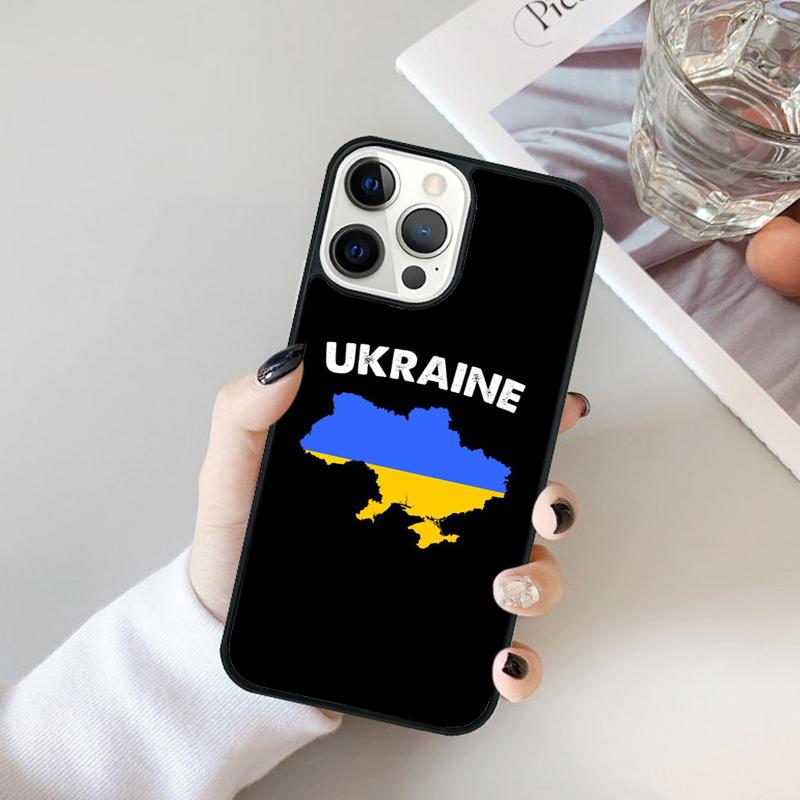 

Vintage U=kraine Flag Painted Bling Phone Case For iPhone 17 Air 16 15 14 Ma Plus 11 12 13 Pro Ma Cover coque iPhone 13