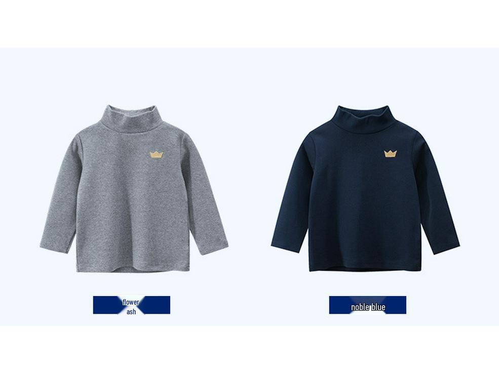 27kids Korean Style Boys' Long-Sleeve Turtleneck Shirt - Autumn Collection