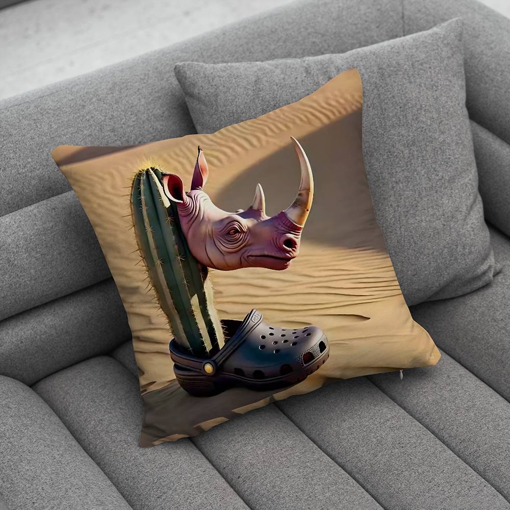 Art BBrainrot TTralalero Creative patterned pillowcases for interior decoration office living room home