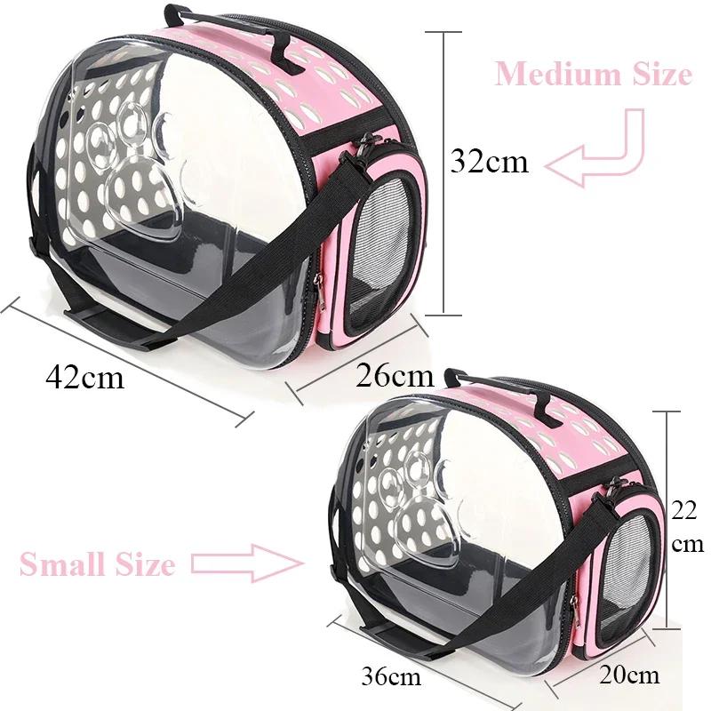 Portable Cat Bag for Pet Transport, Foldable Cat Carrier Bags, Pet Dog Carriers, Cat Backpack, Travel Space Capsule Cage