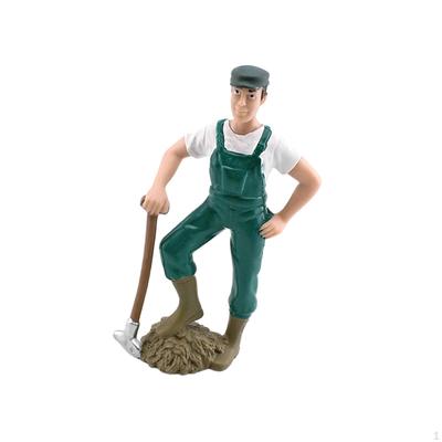 Farm Keeper Figurines Farmer People Figures Desktop Decoration Miniature Toys Model