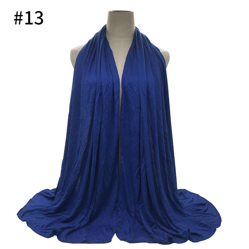 Ramadan Oversized Modal Cotton Jersey Hijabs Women Long Muslim Shawl Scarf Plain Soft Turban Head Wraps Abaya Islamic 180*85Cm