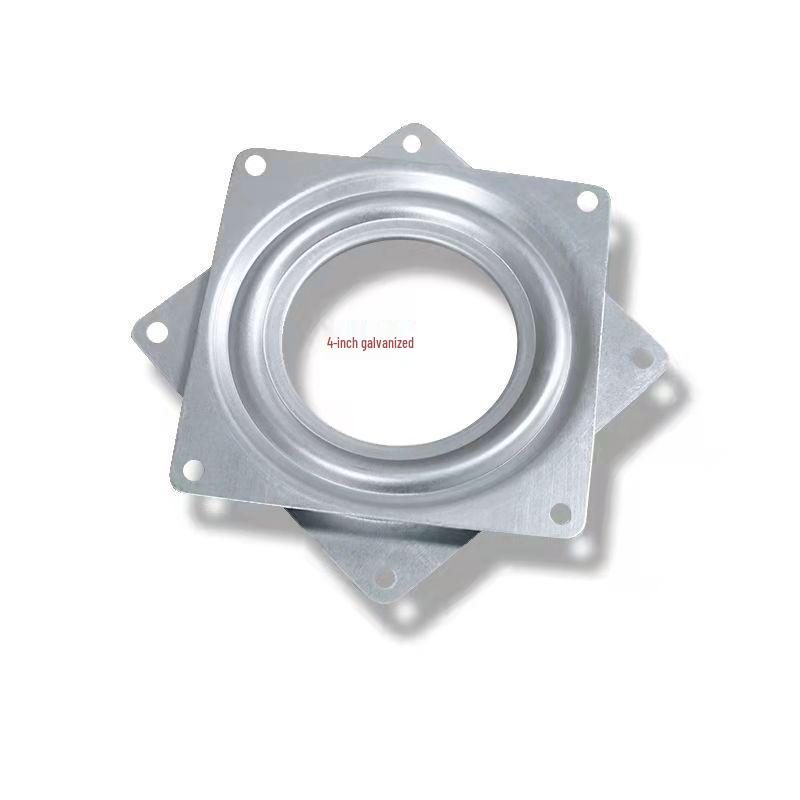 3-12 Inch Universal Black Iron Rotating Base with Full Ball Bearings for Furniture, TV Cabinets, and Bookshelves