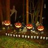1 Pcs Halloween Pumpkin Pathway Solar Lights Lantern Stake Lights for Outdoor Halloween Decorations Yard Display Porch Decor