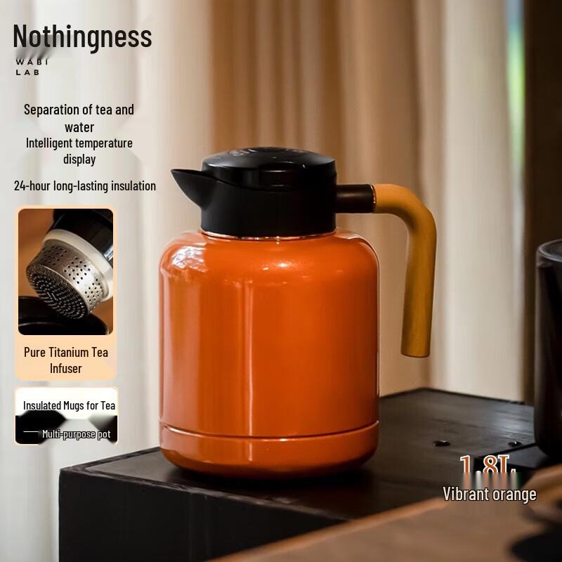 Large Capacity Tea Pot with Temperature Display