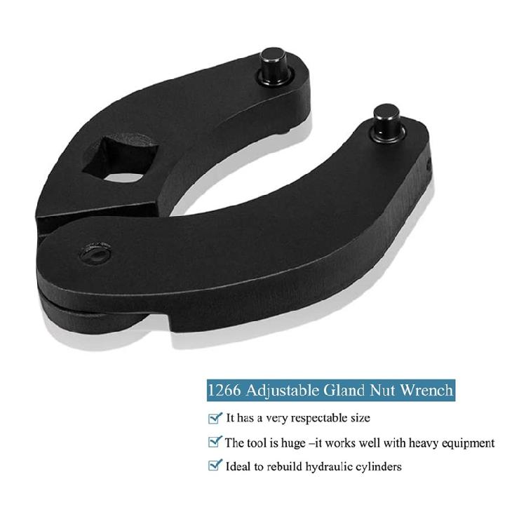 Durable  11cm 1266 Adjustable Universal Spanner Gland Nut Hand Wrench Tool  for Hydraulic Cylinders On Most Farm