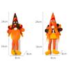 Creative Leg Hanging Turkey Doll Cute Thanksgiving Turkey Statue  Autumn