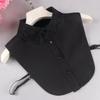 Linbaiway 18 Styles Female Chiffon Fake Collar for Women Blouse Shirt False Collar Ladies Lapel Detachable Collar Female Decor