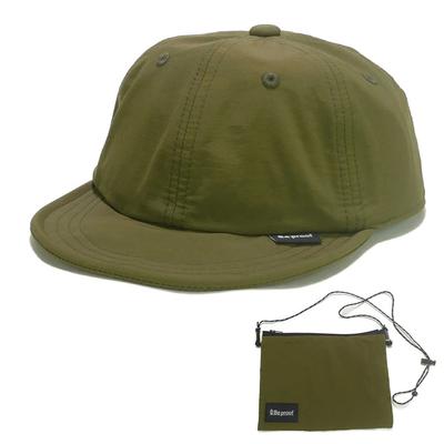 Cotton and Nylon Cap with Adjustable Cotton [Be Proof] Water-repellent 6-panel Pouch, Water-repellent, Foldable, Size,