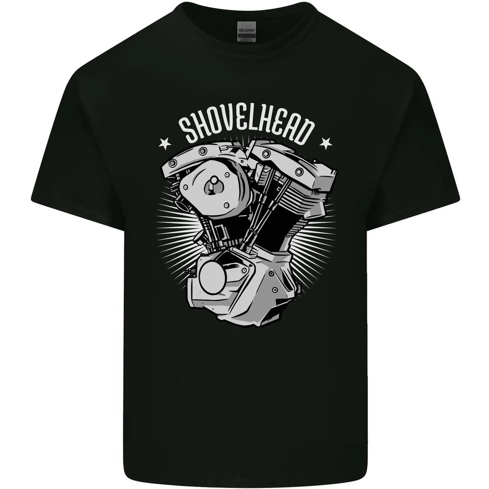 Shovelhead Motorcycle Engine Biker Mens Cotton T-Shirt Unisex T-Shirt XXL