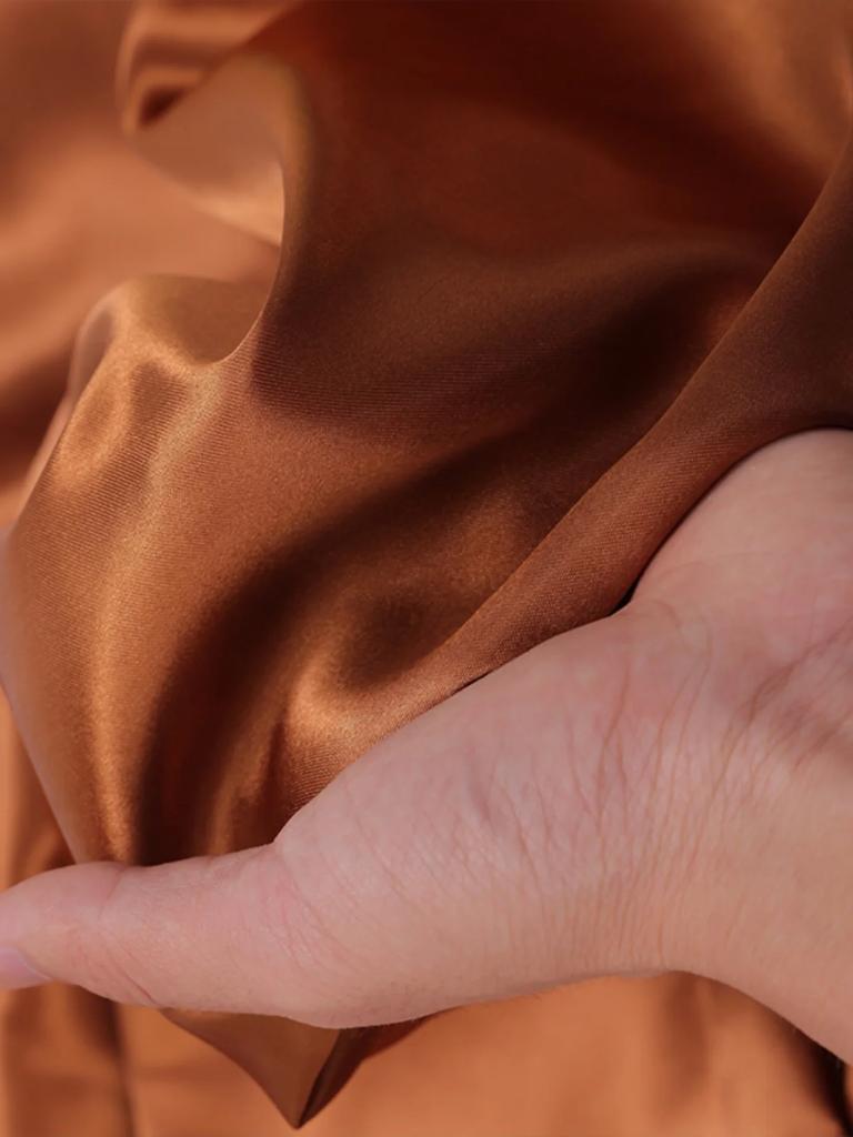 Soft Smooth Satin Fabric By The Meter for Clothes Hanfu Gift Box Lining Wedding Decoration DIY Sewing Cloth Plain White Purple