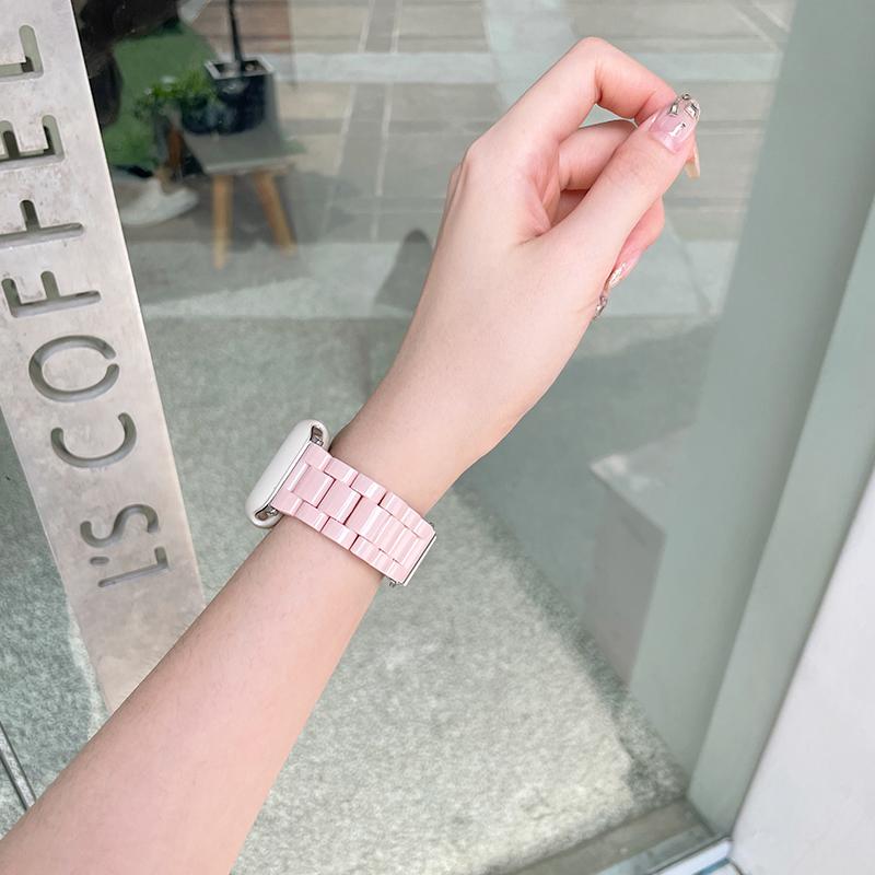 Candy Color Acrylic Strap for Apple Watch 40mm Band 38 41 42 44 45 46 49mm Fashion Bracelet iWatch Series 12 11 10 9 8 7 SE 6 5
