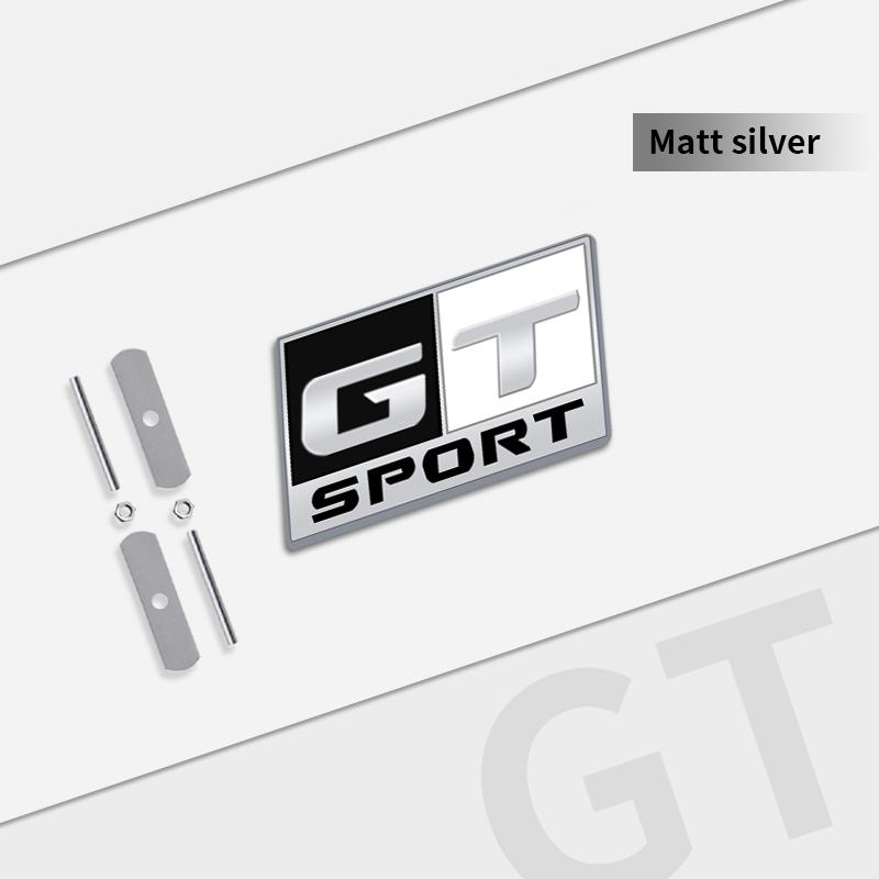 Auto Metal GT SPORT Grille Logo Car Styling 3D Badge Decals Trunk Sticker For Seat Cupra Abarth Mazda Jeep Ford Toyota Honda ALQ1