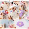 Punch Needle Embroidery Set With 6 Florals Coasters Pattern and Reusable Tool for Child Adults