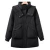 New Winter Style Middle-aged Dress Fashionable Down Jacket for Mother Thickened Warmth Can Remove Hat White Duck Down Fashionable Jacket