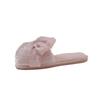 2025 New Summer House Cotton Slippers for Women Bow Indoor Slippers Slip On Bedroom Shoes with Big Bow Soft Anti-Skid Shoes