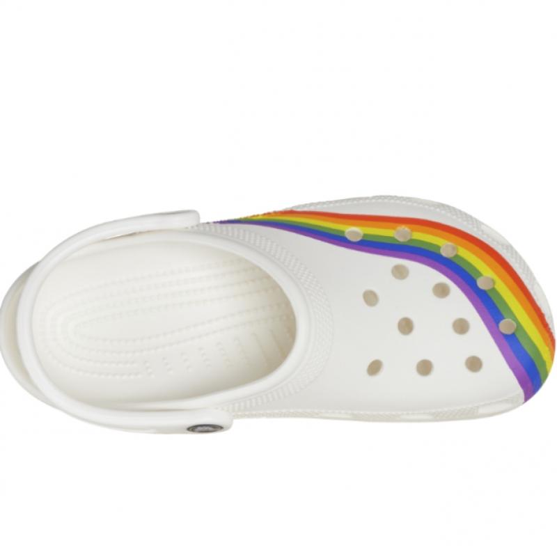 ★CROCS★ Public Classic Rainbow Dye Clog WTM 24SUCL208106 2 Crocs Classic Rainbow Dye Clog - Unisex Colorful Comfort