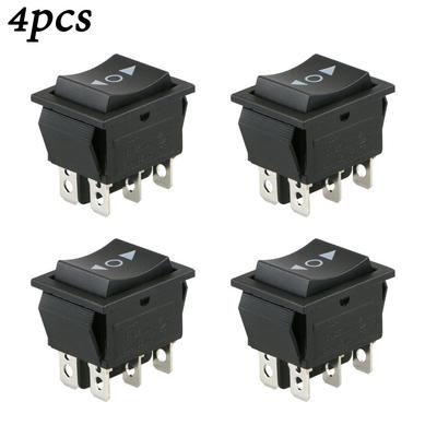 1.26x1.02x1.30in Wippschalter 12V 4 Stück 6Pin Schwarz