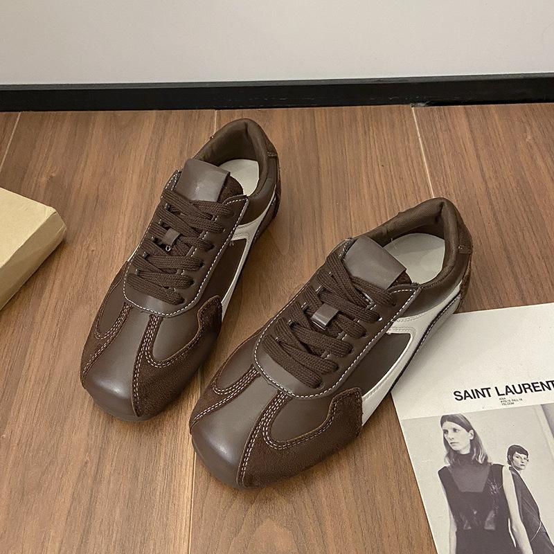 Niche Color Matching Inner Height Increase Moral Training Shoes Women's Shoes 2025 Autumn and Winter New Korean Casual Forrest Gump Shoes Boar