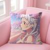 Anime LLove Live Cushion Cover Natural Linen Pillow Case DoubleSided Print Decorative Sofa Pillowcase Home Decor Gift