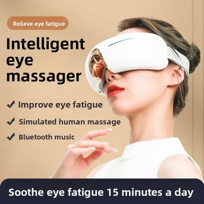 Masseur d'yeux intelligent, Instrument pliable de protection oculaire, Massage par compression chauffante, Airbag, Vibration, Instrument de soin des yeux Bluetooth