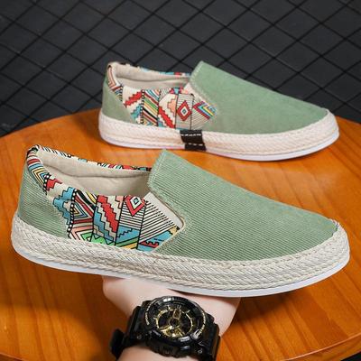 Cloth Shoes Men's 2025 New Summer Breathable Casual One-pedal Lasagna Handmade Men's Old Beijing Canvas Board Shoes