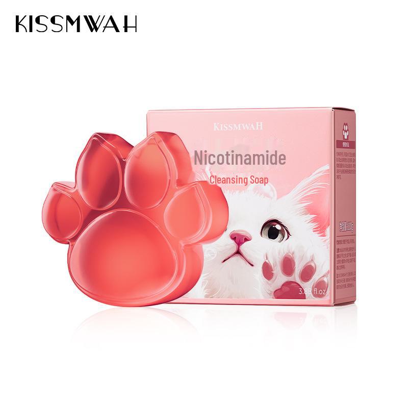 KISSMWAH Niacinamide Deep Cleansing Soap for Refreshing Skin Care 110g